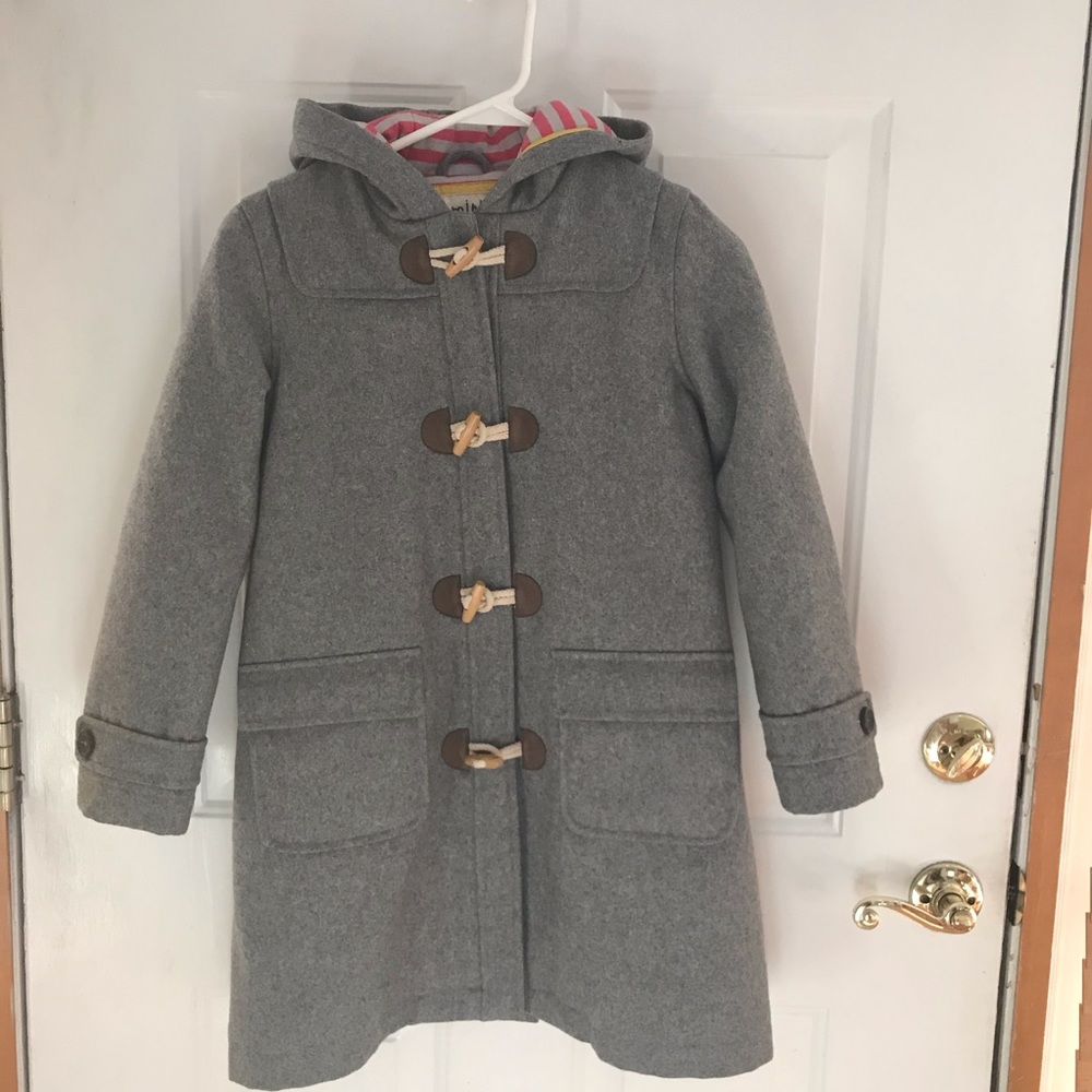 9 10 mini boden wool blend toggle hooded coat